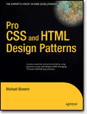The yellow and black Apress cover for Pro CSS and HTML Design Patterns