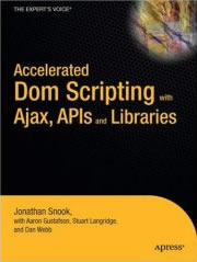 Accelerated DOM Scripting from Apress in classic yellow and black